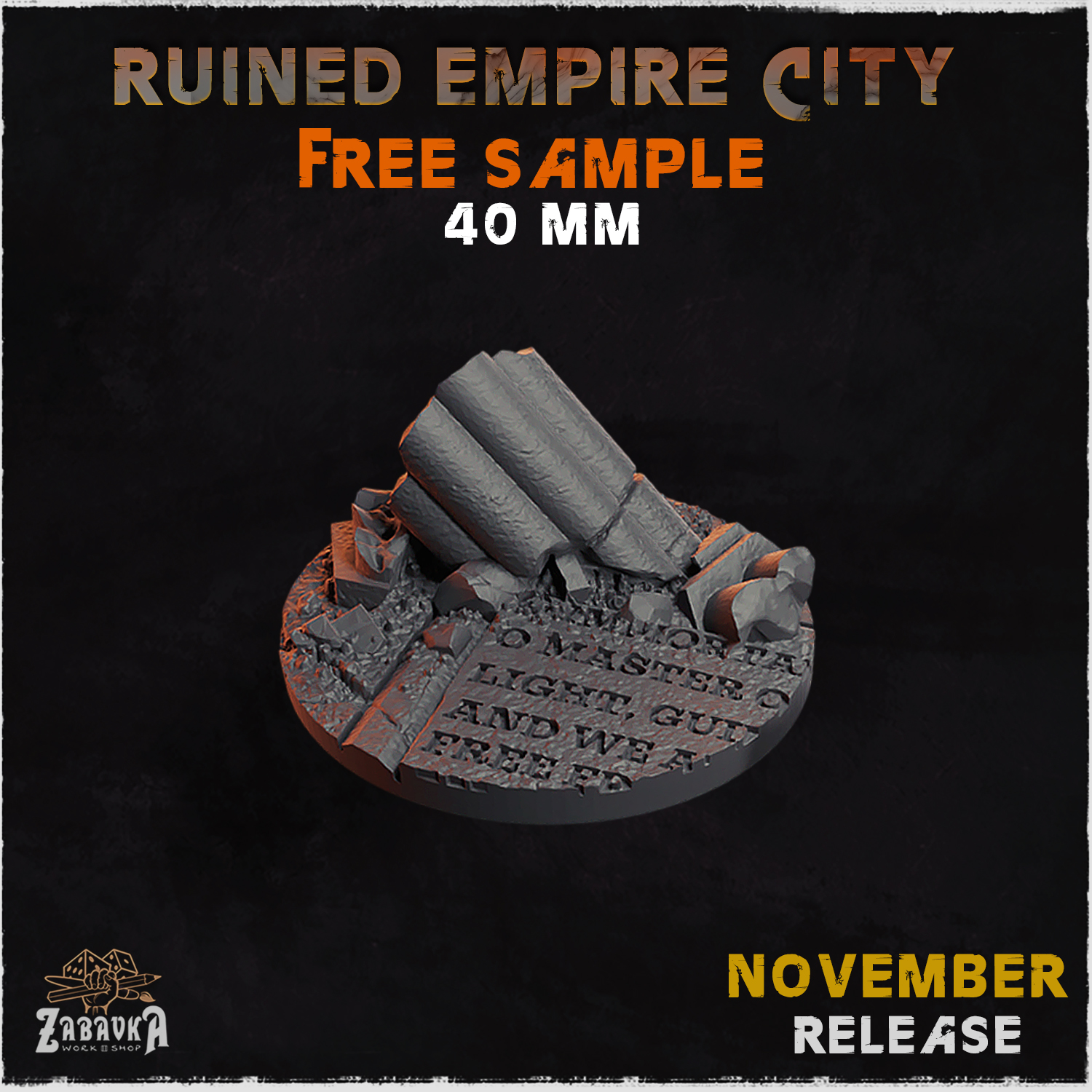 Ruined Empire City - Bases & Toppers (Free Sample)